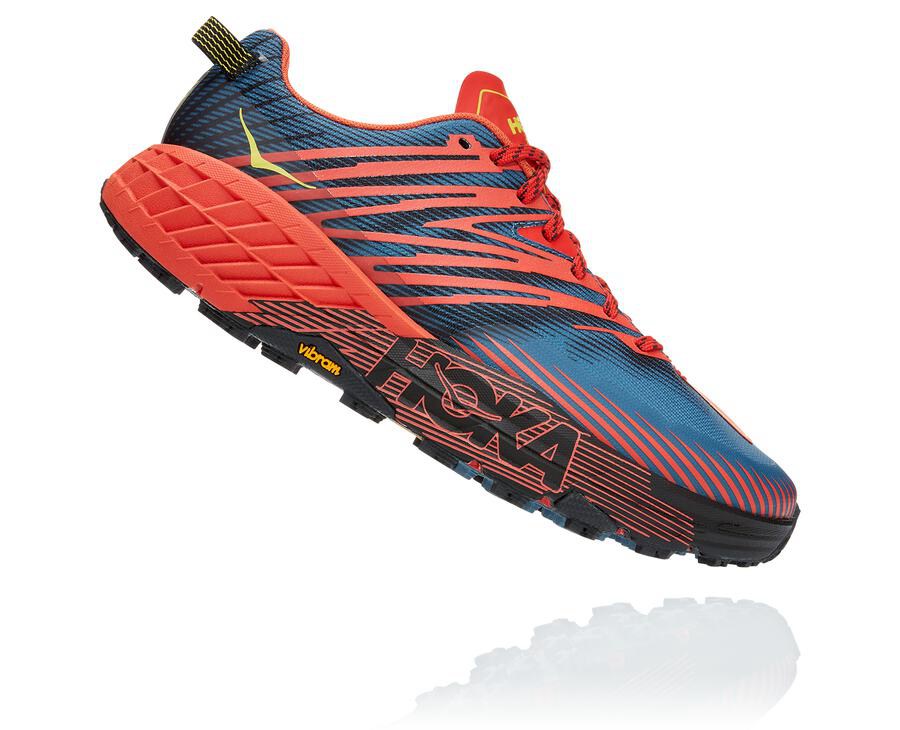 Hoka One One Trainers Mens Red - Speedgoat 4 - 15639UJMV